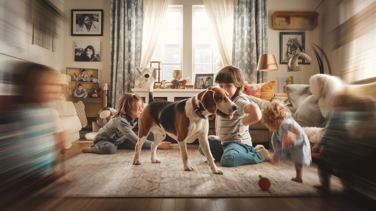 Beagle a życie w rodzinie wielopokoleniowej